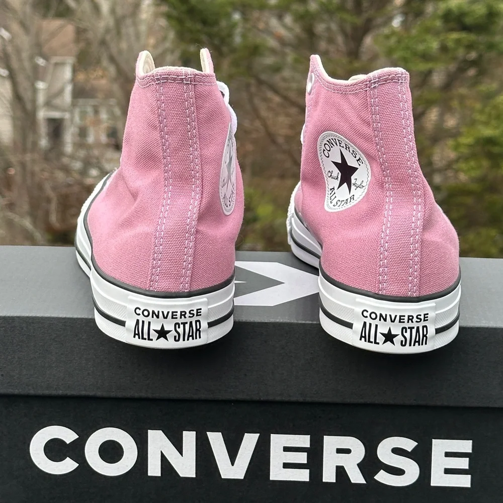 Converse CTAS High Pink Rose Canvas Casual Sneaker Womens 8 or Girls GS 6Y NEW